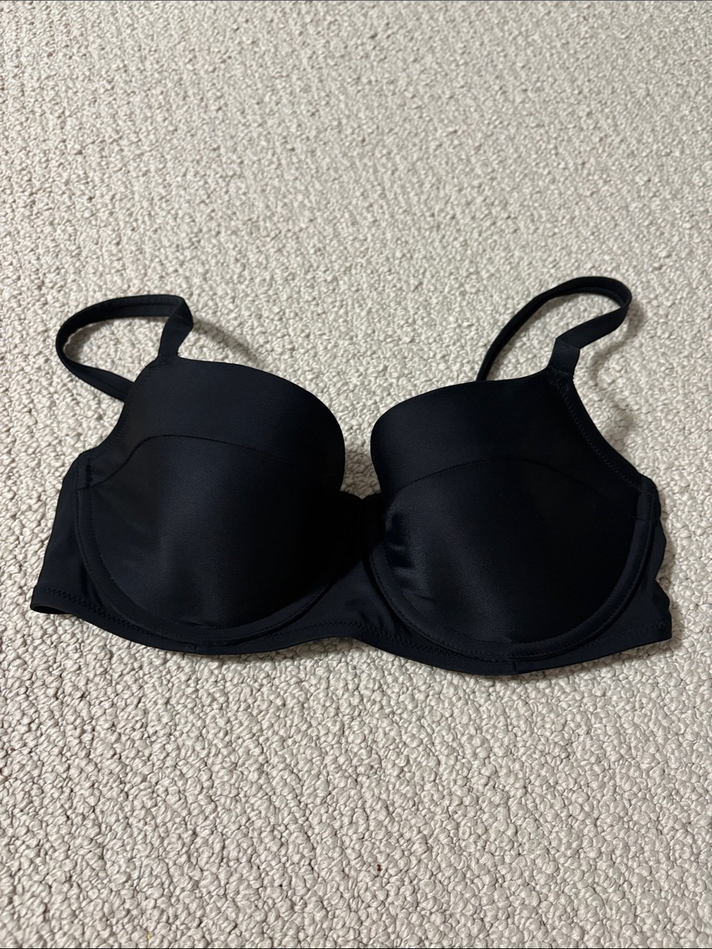 aerie Black Swim Bikini Top - Molded Underwire